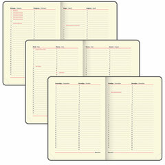 Ежедневник недатированный B6 (127&times;186 мм), BRAUBERG VISTA, под кожу, гибкий, срез фольга, 136 л., &laquo;Claude Monet&raquo;, 112103