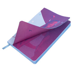 Ежедневник недатированный B6 (127&times;186 мм), BRAUBERG VISTA, под кожу, гибкий, 136 л., &laquo;Ultraviolet&raquo;, 112104