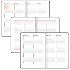 Ежедневник недатированный B6 (127&times;186 мм), BRAUBERG VISTA, под кожу, гибкий, 136 л., &laquo;Paris&raquo;, 112106