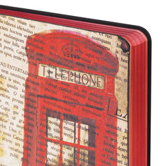 Ежедневник недатированный B6 (127&times;186 мм), BRAUBERG VISTA, под кожу, гибкий, 136 л., &laquo;Good old England&raquo;, 112107