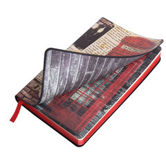 Ежедневник недатированный B6 (127&times;186 мм), BRAUBERG VISTA, под кожу, гибкий, 136 л., &laquo;Good old England&raquo;, 112107