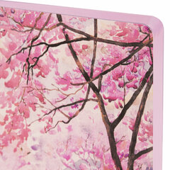 Ежедневник недатированный B6 (127&times;186 мм), BRAUBERG VISTA, под кожу, гибкий, 136 л., &laquo;Spring garden&raquo;, 112110