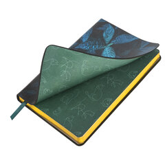 Ежедневник недатированный B6 (127&times;186 мм), BRAUBERG VISTA, под кожу, гибкий, срез фольга, 136 л., &laquo;Thickets&raquo;, 112115