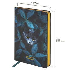 Ежедневник недатированный B6 (127&times;186 мм), BRAUBERG VISTA, под кожу, гибкий, срез фольга, 136 л., &laquo;Thickets&raquo;, 112115