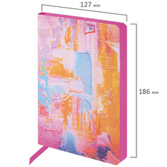 Ежедневник недатированный B6 (127&times;186 мм), BRAUBERG VISTA, под кожу, гибкий, 136 л., &laquo;Blur&raquo;, 112116