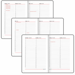 Ежедневник недатированный B6 (127&times;186 мм), BRAUBERG VISTA, под кожу, твердый, срез фольга, 136 л., &laquo;For you&raquo;, 112118