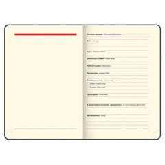 Ежедневник недатированный B6 (127&times;186 мм), BRAUBERG VISTA, под кожу, гибкий, 136 л., &laquo;Jazz&raquo;, 112119