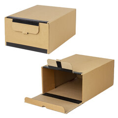 Короб архивный на липучке 380&times;285&times;170 мм, гофрокартон, до 1700 л., STAFF, 112161