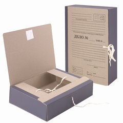 Папка архивная А4 &laquo;Форма 21&raquo;, 80 мм, переплетный картон/<wbr/>бумвинил, завязки, до 800 л., STAFF, 112167