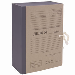 Папка архивная А4 &laquo;Форма 21&raquo;, 120 мм, переплетный картон/<wbr/>бумвинил, завязки, до 1200 л, STAFF, 112168