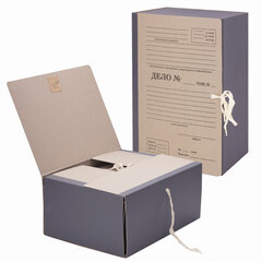 Папка архивная А4 &laquo;Форма 21&raquo;, 150 мм, переплетный картон/<wbr/>бумвинил, завязки, до 1500 л., STAFF, 112169