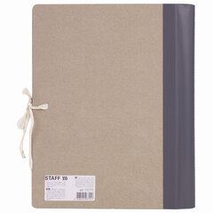 Папка архивная для переплета &laquo;Форма 21&raquo; 80 мм, с гребешками, 4 отверстия, завязки, STAFF, 112172