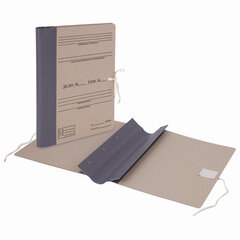 Папка архивная для переплета &laquo;Форма 21&raquo; 80 мм, с гребешками, 4 отверстия, завязки, STAFF, 112172