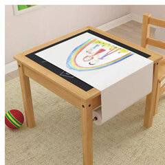 Бумага для рисования в рулоне ЮНЛАНДИЯ &laquo;РИСУЙ-ИГРАЙ-УЧИСЬ&raquo;, 420 мм х 20 м, плотность 100 г/<wbr/>м<sup>2</sup>, 112173