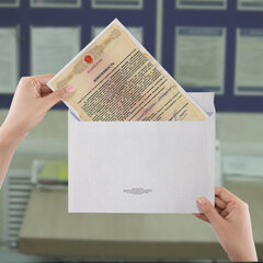 Конверты С4 (229&times;324 мм), отрывная лента, Куда-Кому, внутренняя запечатка, 90 г/<wbr/>м<sup>2</sup>, КОМПЛЕКТ 50 шт., BRAUBERG, 112180