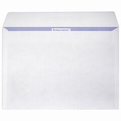 Конверты С5 (162&times;229 мм), отрывная лента, Куда-Кому, внутренняя запечатка, 80 г/<wbr/>м<sup>2</sup>, КОМПЛЕКТ 100 шт., BRAUBERG, 112188