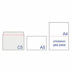 Конверты С5 (162&times;229 мм), отрывная лента, Куда-Кому, внутренняя запечатка, 80 г/<wbr/>м<sup>2</sup>, КОМПЛЕКТ 100 шт., BRAUBERG, 112188