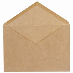 Конверты С6 (114&times;162 мм) КРАФТ, клей, 90 г/<wbr/>м<sup>2</sup>, КОМПЛЕКТ 1000 шт., треугольный клапан