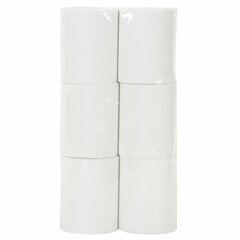 Чековая лента ТЕРМОБУМАГА 80 мм (диаметр 62 мм, длина 60 м, втулка 12 мм) КОМПЛЕКТ 6 шт., BRAUBERG, 112355