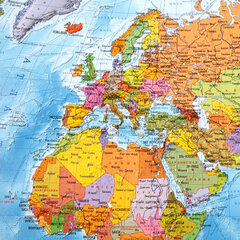 Карта мира политическая 101&times;70 см, 1:32М, с ламинацией, интерактивная, в тубусе, BRAUBERG, 112382