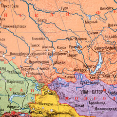 Карта мира политическая 199&times;134 см, 1:15,5М, с ламинацией, интерактивная, европодвес, BRAUBERG, 112387