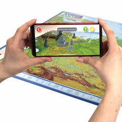 Карта России физическая 116&times;80 см, 1:7,5М, с ламинацией, интерактивная, европодвес, BRAUBERG, 112393