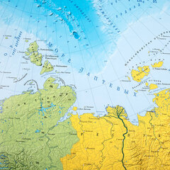 Карта России политико-административная 157&times;107см, 1:5,5М, в тубусе, интерактивная, BRAUBERG, 112400