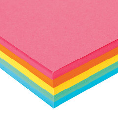 Бумага цветная BRAUBERG, А4, 80 г/<wbr/>м<sup>2</sup>, 250 л. (5 цветов х 50 листов), интенсив, для офисной техники, 112464