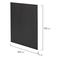 Пенокартон матовый, 50&times;70 см, толщина 5 мм, черный, КОМПЛЕКТ 5 листов, BRAUBERG, 112472