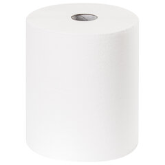 Полотенца бумажные рулонные 200 м, LAIMA (Система H1) ADVANCED, 1-слойные, белые, КОМПЛЕКТ 6 рулонов, 112503