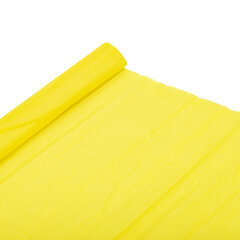 Бумага гофрированная/<wbr/>креповая, 32 г/<wbr/>м<sup>2</sup>, 50&times;250 см, лимонная, в рулоне, BRAUBERG, 112521