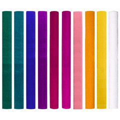 Бумага гофрированная/<wbr/>креповая, 110 г/<wbr/>м<sup>2</sup>, 50&times;250 см, НАБОР 10 рулонов, интенсив, ОСТРОВ СОКРОВИЩ, 112555