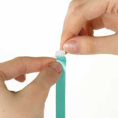 Закладки-ляссе фактурные для книг А4 (длина 38 см) &laquo;ЛАЗУРЬ&raquo;, клейкий край, 3 ленты, ПИФАГОР, 112970