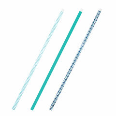 Закладки-ляссе фактурные для книг А4 (длина 38 см) &laquo;ЛАЗУРЬ&raquo;, клейкий край, 3 ленты, ПИФАГОР, 112970