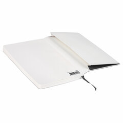 Блокнот А5 (130&times;210 мм), BRAUBERG ULTRA, под кожу, 80 г/<wbr/>м<sup>2</sup>, 96 л., линия, черный, 113016