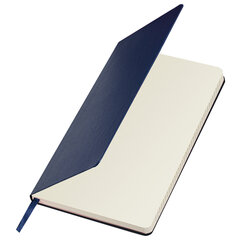 Блокнот А5 (130&times;210 мм), BRAUBERG ULTRA, балакрон, 80 г/<wbr/>м<sup>2</sup>, 96 л., линия, темно-синий, 113045