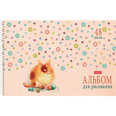 Альбом для рисования А4 48 л., спираль, обложка картон, HATBER, 205х290 мм, "Счастливчики" (4 вида), 067355