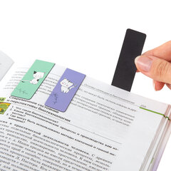 Закладки для книг МАГНИТНЫЕ, &laquo;CATS&raquo;, набор 6 шт., 60&times;20 мм, BRAUBERG, 113159