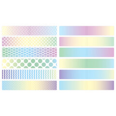 Закладки для книг МАГНИТНЫЕ, &laquo;GRADIENT&raquo;, набор 12 шт., 60&times;20 мм, BRAUBERG, 113170
