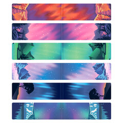 Закладки для книг МАГНИТНЫЕ, &laquo;GALAXY&raquo;, набор 12 шт., 60&times;20 мм, BRAUBERG, 113171