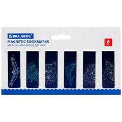 Закладки для книг МАГНИТНЫЕ, &laquo;GALAXY&raquo;, набор 12 шт., 60&times;20 мм, BRAUBERG, 113171
