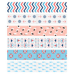 Закладки для книг МАГНИТНЫЕ, &laquo;SEA&raquo;, набор 12 шт., 60&times;20 мм, BRAUBERG, 113174