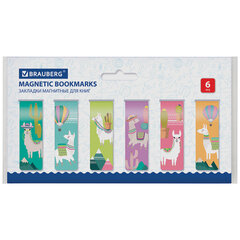 Закладки для книг МАГНИТНЫЕ, &laquo;ANIMALS&raquo;, набор 30 шт., 60&times;20 мм, BRAUBERG, 113176