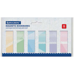 Закладки для книг МАГНИТНЫЕ, &laquo;GEOMETRY&raquo;, набор 30 шт., 60&times;20 мм, BRAUBERG, 113177