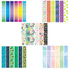 Закладки для книг МАГНИТНЫЕ, &laquo;GEOMETRY&raquo;, набор 30 шт., 60&times;20 мм, BRAUBERG, 113177