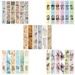 Закладки для книг МАГНИТНЫЕ, &laquo;MIX 2&raquo;, набор 30 шт., 60&times;20 мм, BRAUBERG, 113178