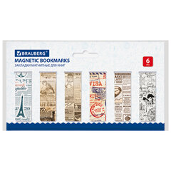 Закладки для книг МАГНИТНЫЕ, &laquo;MIX 2&raquo;, набор 30 шт., 60&times;20 мм, BRAUBERG, 113178