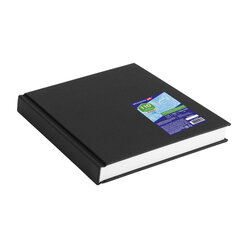 Скетчбук, слоновая кость 100 г/<wbr/>м<sup>2</sup>, 190&times;190 мм, 110 л., книжный твердый переплет, BRAUBERG ART CLASSIC, 113185