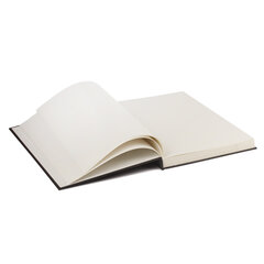 Скетчбук, слоновая кость 100 г/<wbr/>м<sup>2</sup>, 190&times;190 мм, 110 л., книжный твердый переплет, BRAUBERG ART CLASSIC, 113185