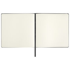 Скетчбук, слоновая кость 140 г/<wbr/>м<sup>2</sup> 200&times;200 мм, 80 л., КОЖЗАМ, резинка, BRAUBERG ART CLASSIC, черный, 113196